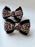 Gumki do włosów z kokardkami 2 sztuki czarne