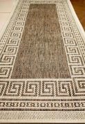 Dywan, chodnik  ,Boho  wzór grecki , beżowy, 67 x 140 cm, Multidecor..