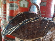 Kosz wiklinowy kominkowy parzona wiklina z kolorem proszę podać kolor