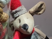 Zabawka pluszak przytulanka: MYSZKA w czerownej czapeczce, duża 42 cm.