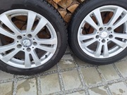Opony zimowe felgami, oryginalne Mercedes 205/55 R16. CENA  ZA 4 SZT.1600zł