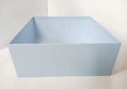 Pudełko ozdobne niebieskie błękit dekoracyjne box tacka 23,3 x 23,3 x 9,2cm