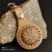 Skórzany brelok, breloczek do kluczy 