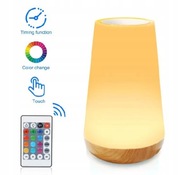 Lampka nocna LED RGB wiele kolorów do sypialni 