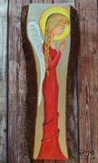 Anioł z warkoczem obraz handmade