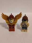 Lego figurki 2 sztuki chima laval figurka
