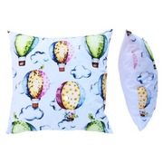 Poszewka 40x40 cm Balony z koszami kwiatów - Bawełna