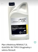 Płyn chłodniczy RENAULT 2L GLACEOL RX TYPE E Oryginalny 3szt