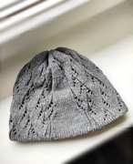 Szara czapka zimowa damska akrylowa