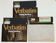 Dyskietki 5.25'' Verbatim DataLifePlus + 3M | GRAND PRIX | retro PC DOS