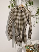 The North Face koszula w kratę S bawełna tunika outdoor pasek