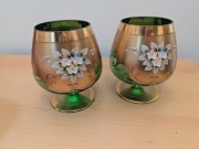 Kieliszki Bohemia szkło kobaltowe 2 szt