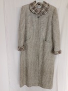 Wełniany płaszcz damski roz 44