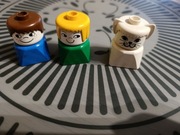 Figurki z klockòw DUPLO vintage 3 szt.