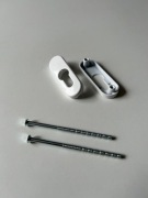 Rozetka dwustronna biała zamka drzwi wkładki standard 