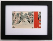 Park  - drzeworyt japoński lata 20/30ste XXw