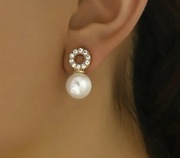 Kolczyki z imitacją pereł