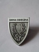 Herb miasta i gmina Osieczna 2 przypinka pin metaliczna odznaka wpinka