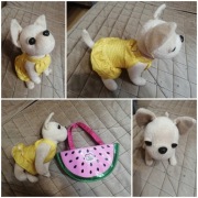 Pluszak piesek chi chi love z torebką 