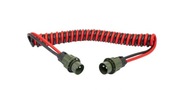 !!! Przewód spiralny Kabel NATO 24V 2PIN TIR 4.5mt !!!! z wtyczkami