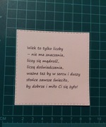 Scrapki życzenia urodziny odcień żółtego