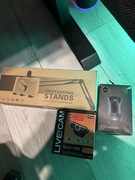 BOX 4szt Myszka Kamerka uchwyt mikrofonowy zegarek