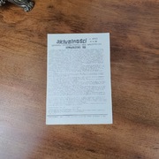 Aktualności serwisu informacyjnego RKS Małopolska z 1986 roku