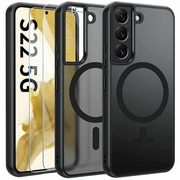 Magnetyczne etui do Samsung Galaxy S22 5G ze szkłem hartowanym