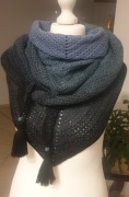 Chusta szal etola ciepła duża ręcznie robiona na szydełku  handmade 