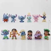 Zestaw 12 figurek z bajki Lilo i Stitch, Jumba Jookiba, Pleakley, Angel.