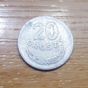 Moneta Polska 20 groszy 1966 r  