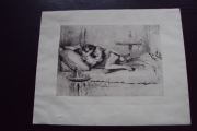 Mihaly Zichy (1827-1906) erotyczna grafika z cyklu Erato