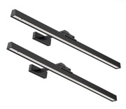 LED akumulatorowe światło do obrazów kinkiety z pilotem – Czarny 60cm