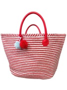 Piekna czerwono Biała torebke plażowa shopper Kenzo Paris