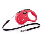 flexi New Classic smycz linkowa S, czerwona, 5 m
