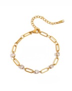 Bransoletka Cyrkonie Stal chirurgiczna ZEZU JEWELRY
