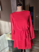 Patrizia Pepe czerwona koktajlowa 34/36