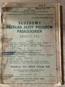 Służbowy rozkład jazdy pociągów zeszyt VI-2 1989