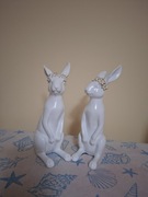 Figurki zajączki wielkanocne – komplet 2 sztuki