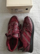 Wiśniowe błyszczące welurowe buty sportowe z dżetami diamencikami Vices 39