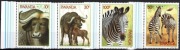 Znaczki ** Rwanda 1984 r. Fauna, Zebry i bawoły.