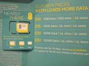 Aktywna karta SIM EE UK angielska +9GBP roaming PL 