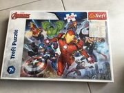 NOWE puzzle trefl avengers, Iron Man na pierwszym planie