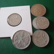 PRL 1977 rok obiegowe kpl 6 sztuk