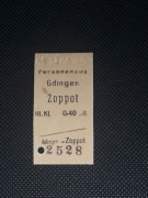 Magnes Bilet Gotenhafen / Gdingen (Gdynia) - Lauenburg / Zoppot