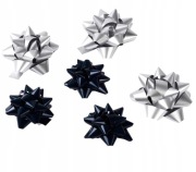 IKEA VINTER 2020 Kokardka niebieski/srebrny 6 szt