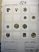 124. Odznaki klubowe - Łęczna, Milejów, Lubartów, Ostrów L. Samoklęski 