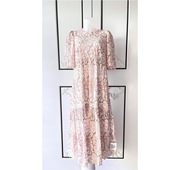 ASOS EDITION DŁUGA BIAŁA HAFTOWANA SUKIENKA Z HAFTEM - Rozmiar 42 XL