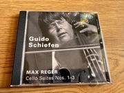 MAX REGER Cello Suites Nos. 1-3 GUIDO SCHIEFEN Oehms CD autograf