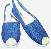 Niebieskie dżinsowe wsuwane Tenisówki Enplus 39 (23,5 cm) Nowe